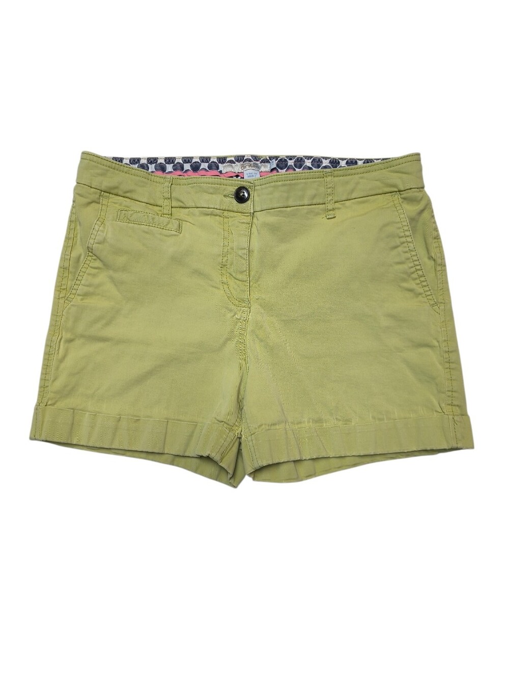 Boden Light Green Women's 100% Cotton Shorts Size 6